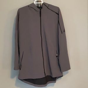 Adidas zip up hoodie, dark gray, 3XL mens